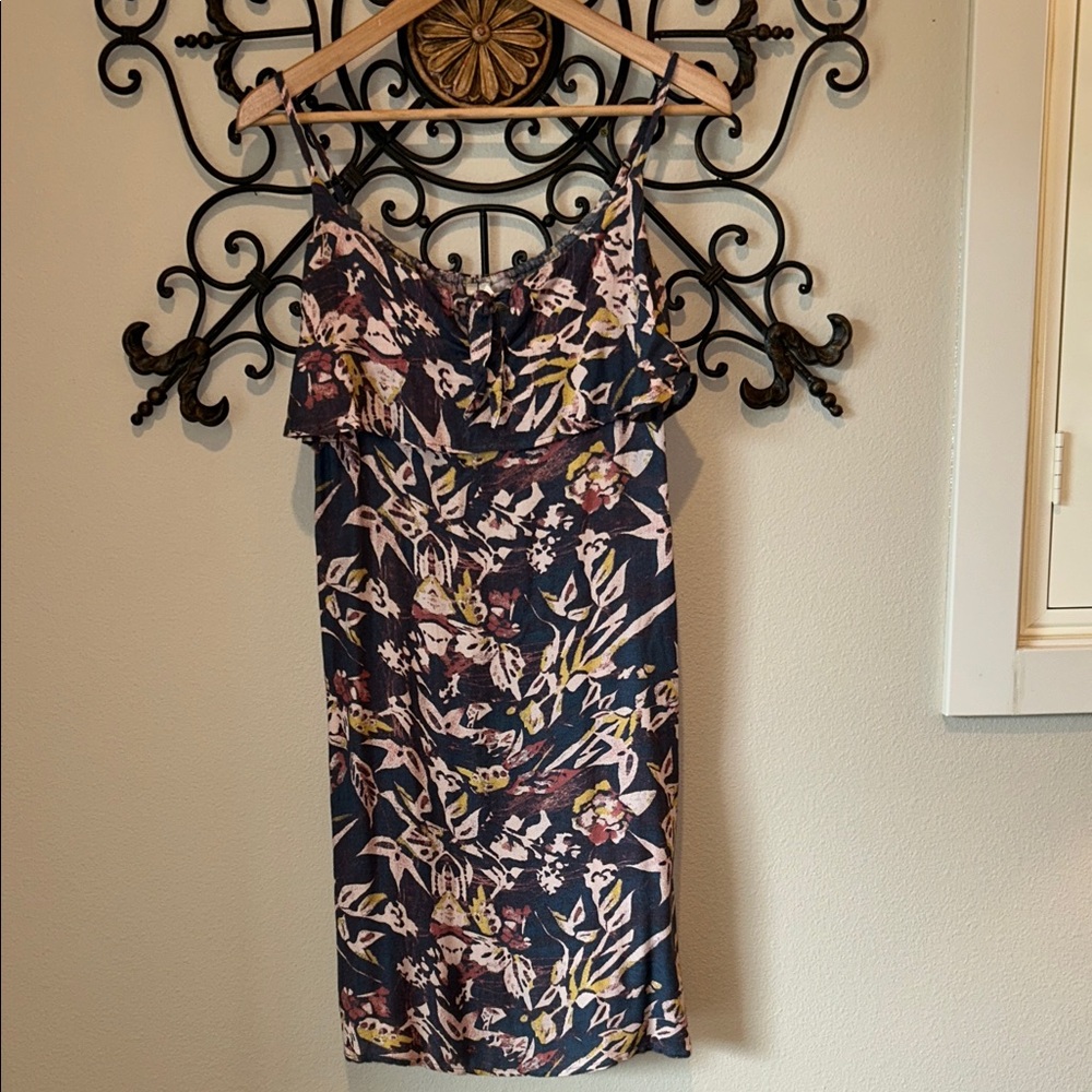ROXY FLORAL SPAGHETTI STRAP DRESS SIZE 6